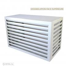 Cache Clim Mural Design Blanc Noir Aluminium Ou Acier Cache Clim Cache Climatiseur Parement Mural