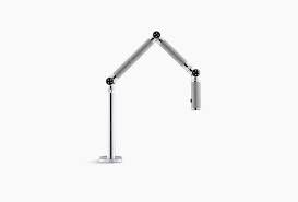 articulated deck mount kitchen faucets