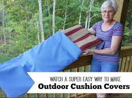 Box cushion futon slipcover blazing needles size: Easy Way To Make Outdoor Cushion Covers Youtube