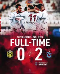 Yeni malatyaspor vs trabzonspor plays in round 24 of super lig at malatya i̇nönü stadyumu and will be referred by e. Trabzonspor Club On Twitter 90 Final Whistle Yeni Malatyaspor 0 2 Trabzonspor Trabzonspor Tslive