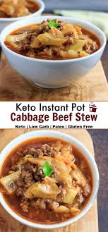 All you need are pasta, ground beef, diced tomatoes, cheese and veggies. Keto Instant Pot Cabbage Beef Stew Beauty And The Foodie