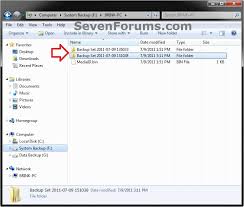 Paragon backup & recovery free is a fast, reliable, and free windows backup software. Backup Manually Extract Files From In Vista Windows 7 Windows 10 Forums