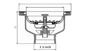 The maximum distance to the vent is 6 feet under the irc; Standard Sink Drain Size For Kitchen And Bathroom Morningtobed Com