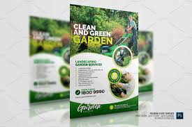 Garden Landscaping And Lawn Design Lawn Design Flyer Design Garden Landscaping