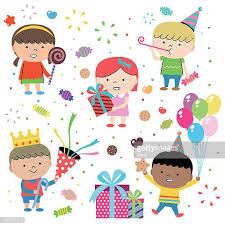 Viajan para llevarles una fiesta especial a los chicos. Ilustraciones Imagenes Clip Art Dibujos Animados E Iconos De Stock De Dia Del Nino Getty Images