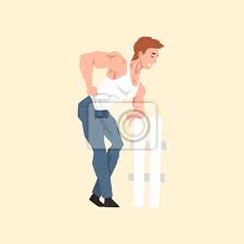 jeune homme avec un corps muscle posant pres de cloture personnage papier peint papiers peints isole fond illustration myloview fr  coloriage autruche