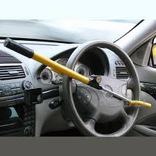 Oklead steering wheel lock anti theft twin hooks. Sakura Anti Theft High Security Yellow Car Steering Wheel Lock