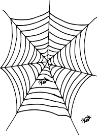 Coloriage toile d'araignée à imprimer