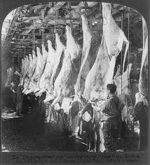 Chicago Meat Packing Industry Dropping Hides And Splitting Chucks Beef Dept Swift Co S Packing House Meat Packing Chicago History Chicago