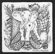 Elephant Elephant Coloring Page Animal Coloring Pages Pattern Art