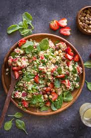 This link is to an external site that may or may not meet. Strawberry And Couscous Spinach Salad Lovely Little Kitchen