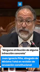 Juan Ignacio Piña, abogado de Ministra Tohá, en revisión de acusación  constitucional