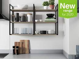 camden midnight wickes co uk kitchens shelf styling home decor heavy duty floating kitchen shelves