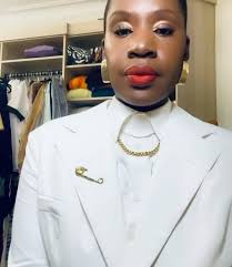 @camille.darby is a knockout in A.W.A.K.E. Mode from yours truly, “tailored  for you, honey🤍” ~REPOST💫, •, “influenced and inspired by the one and  only André Leon Talley …. and serving beauty ...