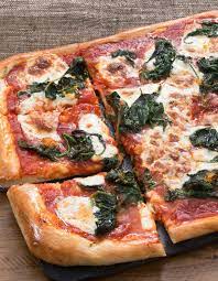 Spinach Fresh Mozzarella Pizza With Lemon Chile Honey Recipe Recipes Fresh Mozzarella Pizza Food Dishes