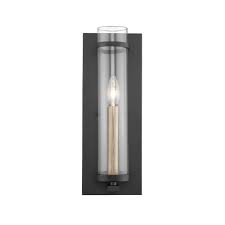 4 out of 5 stars with 41 ratings. Modern Large Brass And Black Shelf Candle Wall Sconce On Sale Overstock 29820745