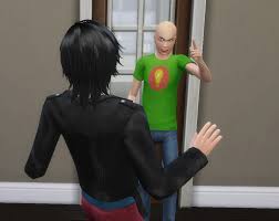 Sims 4- Baldi Yells at Victor by AutumnusPrime0