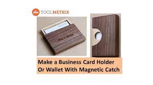 Sometimes gift cards are the very best present. Make A Diy Wooden Business Card Holder Or Wallet Youtube