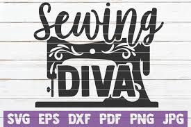 You can download in.ai,.eps,.cdr,.svg,.png formats. Sewing Diva Graphic By Mintymarshmallows Creative Fabrica