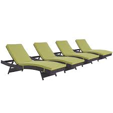 Maybe you would like to learn more about one of these? Modern Contemporary Urban Design Outdoor Patio Balcony Chaise Lounge Chair Set Of 4 Green Rattan Walmart Com Walmart Com