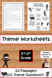 Theme Worksheet In 2020 3rd Grade Reading Worksheets Theme