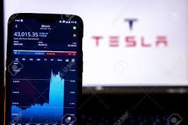 Bitcoin is down 1.30% in the last 24 hours. Kathmandu Nepal February 9 2021 Bitcoin Value In Usd On A Smartphone Against The Tesla Logo