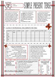 Simple Present Tense Simple Present Tense Simple Present Tense Worksheets Teaching English Grammar