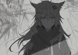 Anime characters, too, deal with changing, and as they fight, the feeling of sadness changes them. Lappland Emerging From The Shadow Artknights Anime Character Drawing Anime Wolf Girl Anime Images