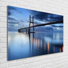 Welche wandbilder mit led welche wandbilder mit led beleuchtung soll ich kaufen? Glas Bild Wandbilder Druck Auf Glas 100x70 Sehenswurdigkeiten Beleuchtete Brucke Ebay