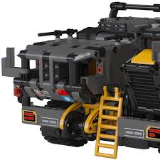 The wandering earth team's troop carrier. The Wandering Earth Cn373 Bucket Car Standard Onebot Project Moc