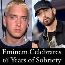Eminem celebrates 16 years of Sobriety ❤️. ☎️ Addiction Hotline:  313-476-8801 ☎️ ☎️ Addiction Helpline: 210-939-8136 ☎️
