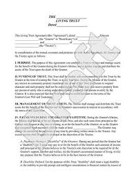 Living Trust Form Revocable Living Trust With Sample Living Trust Revocable Living Trust Revocable Trust
