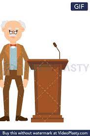 Guru gif gambar animasi animasi bergerak 100 gratis cara membuat animasi mulut berbicara youtube marah gifs tenor 300 gambar kartun muslimah bercadar cantik sedih keren kisah dan cerita film tayo ini menyajikan cerita beragam serta memiliki. Professor Speaking On The Podium Stock Gifs Animated Gif Gif Animation