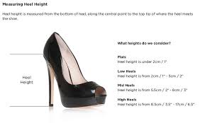 36 matter of fact high heels size chart