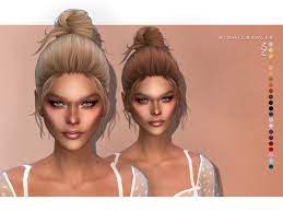 Sims 4 Cc Custom Content Hairstyle Ponytail Updo Bun Sims Hair Sims 4 Sims