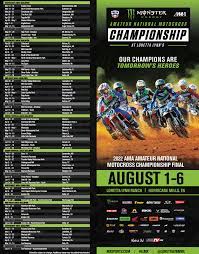 2022 Motocross Schedule 2022 Loretta Lynn's Area Qualifier And Regional Championship Dates  Announced - Racer X