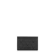 Jewelry business card designs should shine out. Black Leather Designer Card Holder With Stars Dean Jimmy Choo