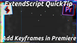 Import video to premiere pro. Extendscript Quicktip Add Keyframes In Premiere Youtube