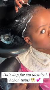 Identical Achon Twins Hair Day