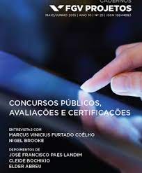 Questões, provas e últimos concursos realizados em todo brasil. Cadernos Fgv Projetos NÂº25 Concursos Publicos Avaliacoes E Certificacoes Fgv Projetos