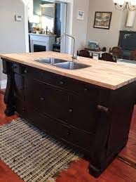 But the versatility doesn't stop here. Repurposed Gems Our Kitchen Dresser Kitchen Island Kitchen Sink Diy Diy Kitchen Sink Cabinet