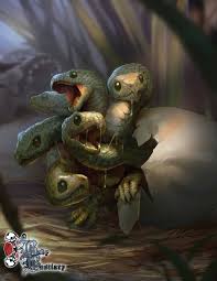 Baby Hydra Fantasy Beasts Mythical Creatures Art Fantasy Monster