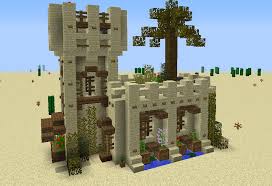 Use this desert island world as a setting to build an object in minecraft representing the one thing you would want to have on a desert . Minecraft Crafts Minecraft Desert House Minecraft Designs