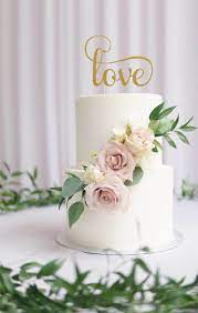 Love Cake Topper Cake Decoration Glitter Party Custom Personalized Gold Silver Wedding Decoration Engagement Anniversary Topper In 2021 Love Cake Topper Wedding Cake Rustic Beautiful Wedding Cakes