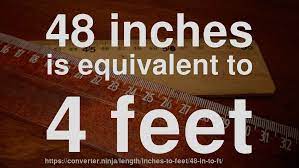 We can set up a proportion to solve for the number of inches. 48 In To Ft How Long Is 48 Inches In Feet Convert