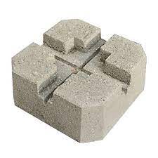 Mon idée de fixer mes dalles sur ces plots avec des noisettes de sikaflex à chaque angle est elle bonne? Plot Beton Pour Terrasse Blooma H 10 Cm Castorama