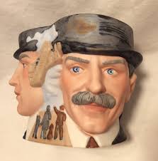 NOS 1985 AVON Hand Painted Wright Brothers Aviation Collector Character  Toby Mug