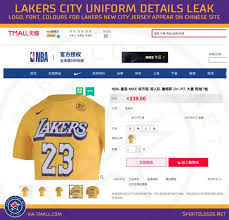 Los angeles lakers city edition 2020. Los Angeles Lakers New City Uniform Details Leaked Sportslogos Net News