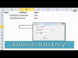 Excel Vba Userforms 20 Data Entry A Breeze With Userforms Autocomplete With Combobox Excel Online Jobs Data Form