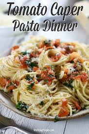 Tomato Caper Pasta This Dish Is Amazing And I Love Making It My Family Love It But Foodie Recipes Healthy Clean Eating Vegetarian Recipes Best Pasta Recipes